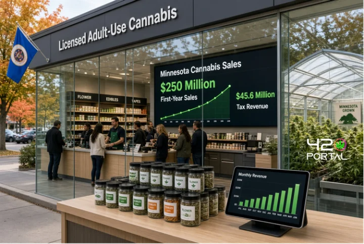 Minnesota Marijuana Market Crosses $250 Million in First Year of Recreational Sales